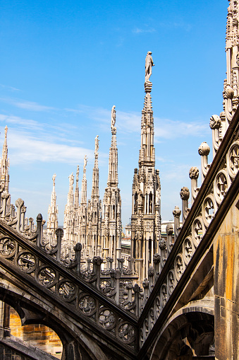 Front facade of Duomo in Milan