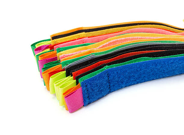 istock Pack of Colorful Velcro Strips 500706567