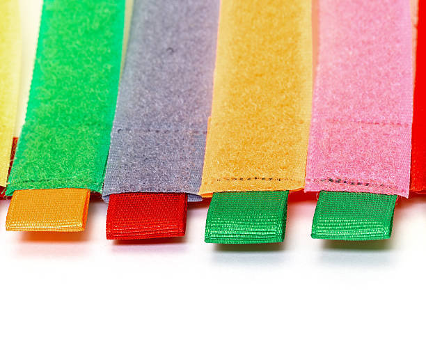 Pack Of Colorful Velcro Strips Stock Photo - Download Image Now