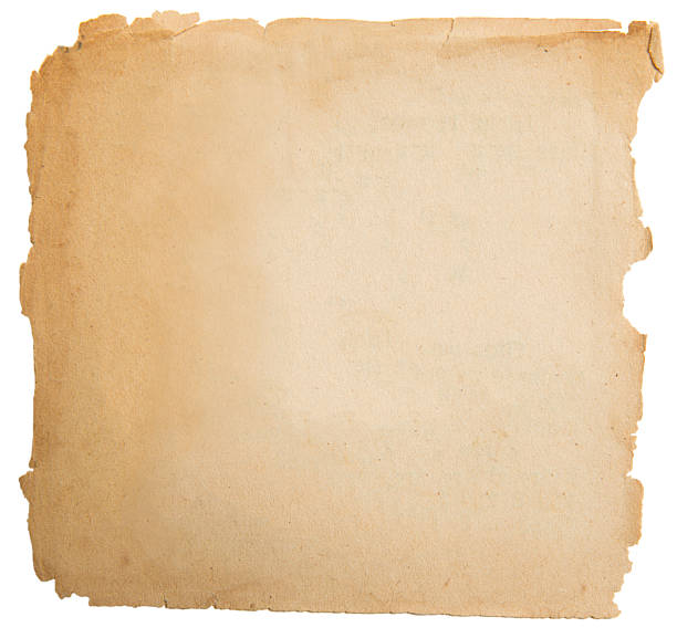 istock old paper grunge texture, empty yellow page on white 500709731