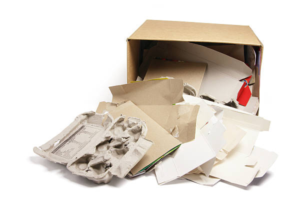 istock Waste Paper Products in Cardboard Box 500709979