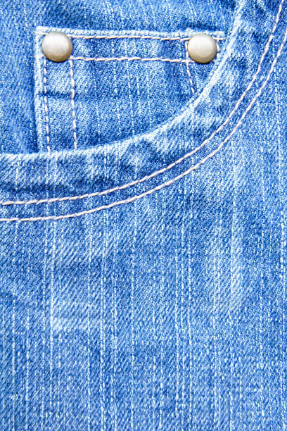 Blue Denim Jeans Texture with Pocket stock photo