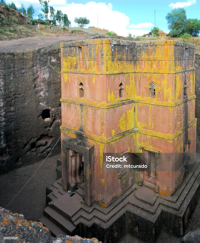 Lalibela, Etiópia: rock-hewn Igreja de Saint George - Royalty-free Igreja Patriarcal de São Jorge Foto de stock