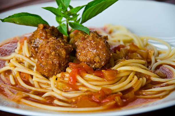 pasta Polpette - foto stock