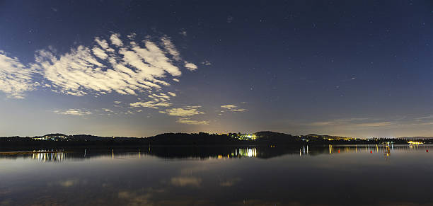 istock Varese Lake, night landscape from Schiranna 500721427