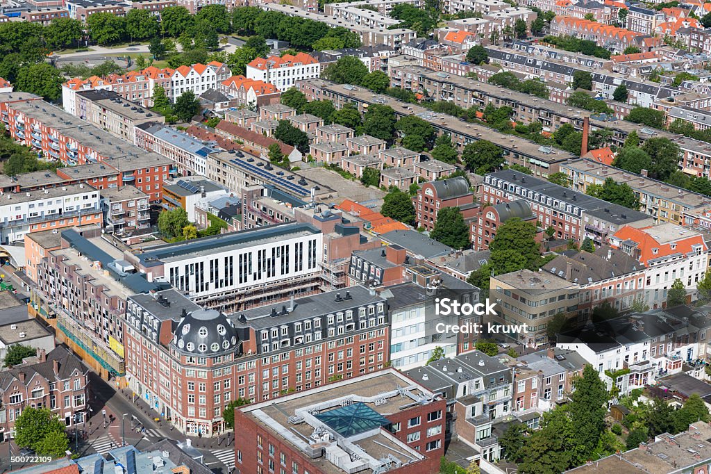 Aerial cityscape ofTthe Hague, city of the Netherlands Aerial cityscape of The Hague, governmental city of the Netherlands The Hague Stock Photo