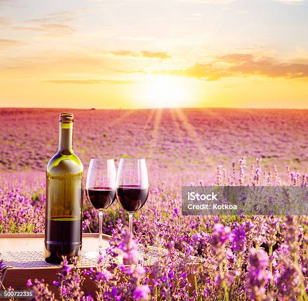 Bottle Of Wine Stock Photo - Download Image Now - Color Image, Flower, Horizontal