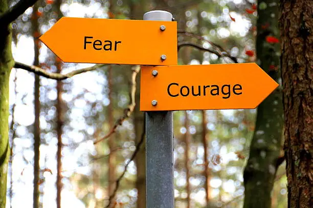 Photo of fear and courage