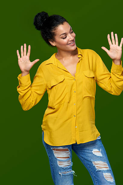 istock Woman showing ten fingers 500726152