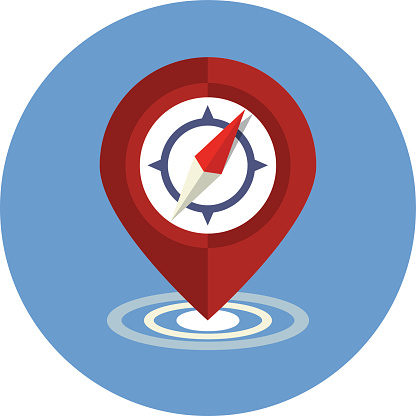 Vector Pointer Compass Stock Illustration - Download Image Now ...