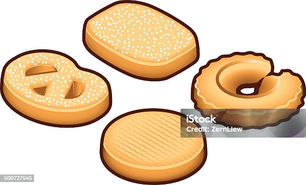 Dänisches Cookies Stock Vektor Art und mehr Bilder von Shortbread - Shortbread, Butter, Keks