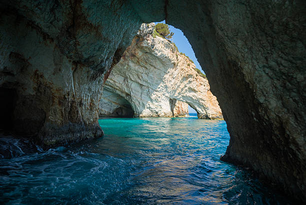 Scenic image of Blue caves, Zakinthos, Greece