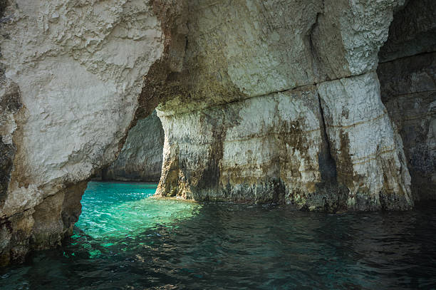 istock Blue caves, Zakinthos, Greece 500729800