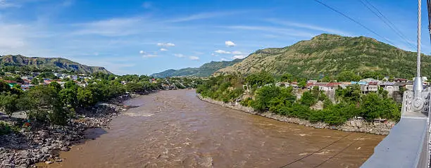 Beautiful view of the Magdalena river near the town of Honda, Colombia
