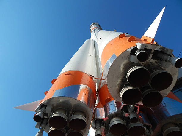 istock Monument of Russian space transport rocket. Samara. Russia. 500732676