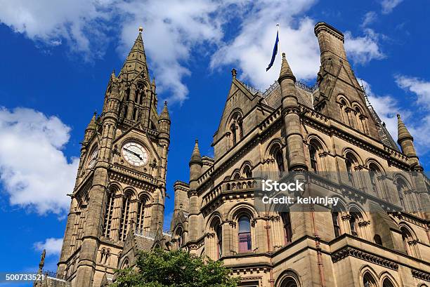 Manchester Town Hall Foto de stock y más banco de imágenes de Ayuntamiento - Ayuntamiento, Manchester - Reino Unido, Aire libre