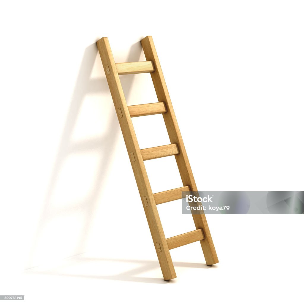 ladders isolated on white Ladder Stock Photo