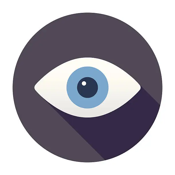 Vector illustration of Flat Eye Icon