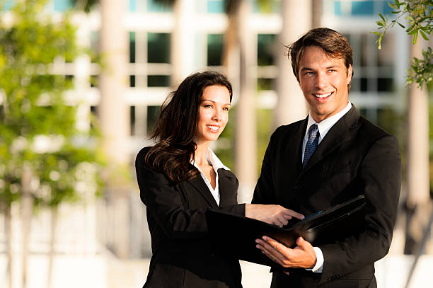 istock Businessman and Businesswoman 500736253
