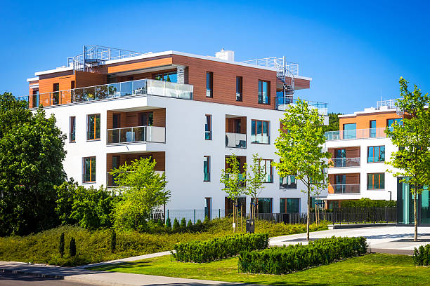 istock Modern complex of apartment buildings, Gdynia 500736820