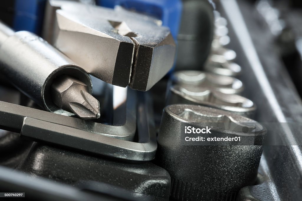 Work tools extreme close-up Work tools extreme close up macro detail Accessibility Stock Photo