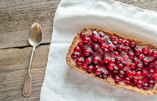 istock Tart with jellied fresh cranberries 500740801