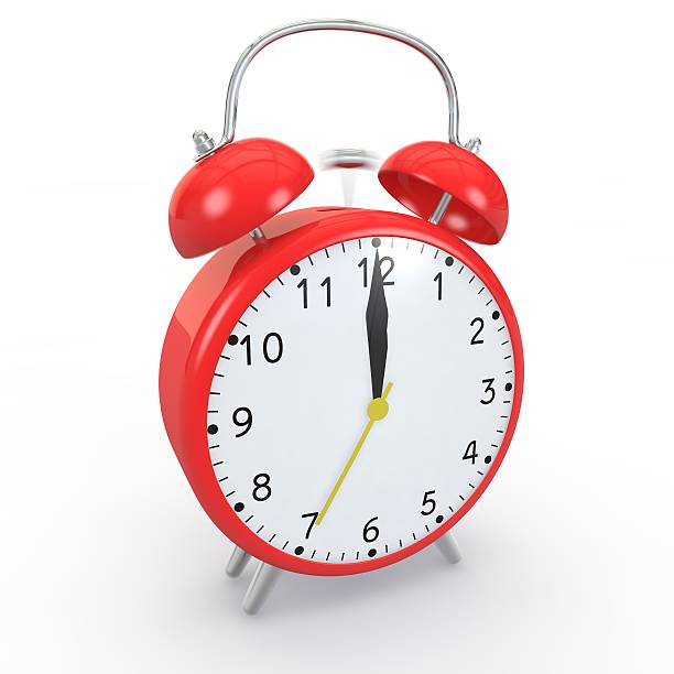 istock Red alarm clock on an isolated background 500744886
