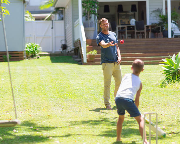 istock Cricket - father against son 500748394