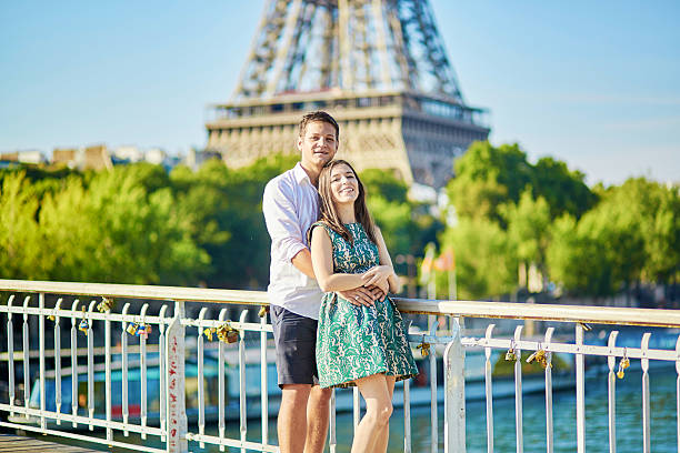 istock Young romantic couple spending their vacation in Paris 500752062