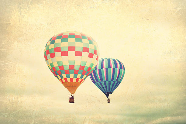 istock Colorful hot air balloons in flight 500752708