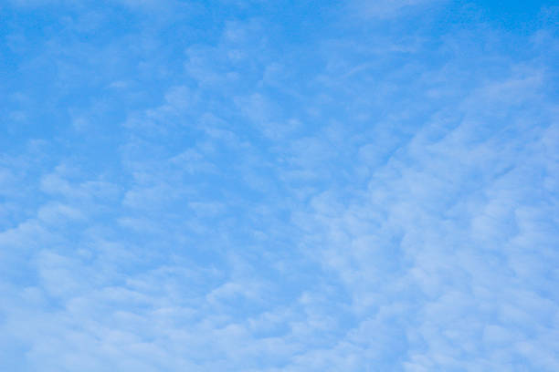 Crystal Clear Blue Sky and Cloudscape stock photo