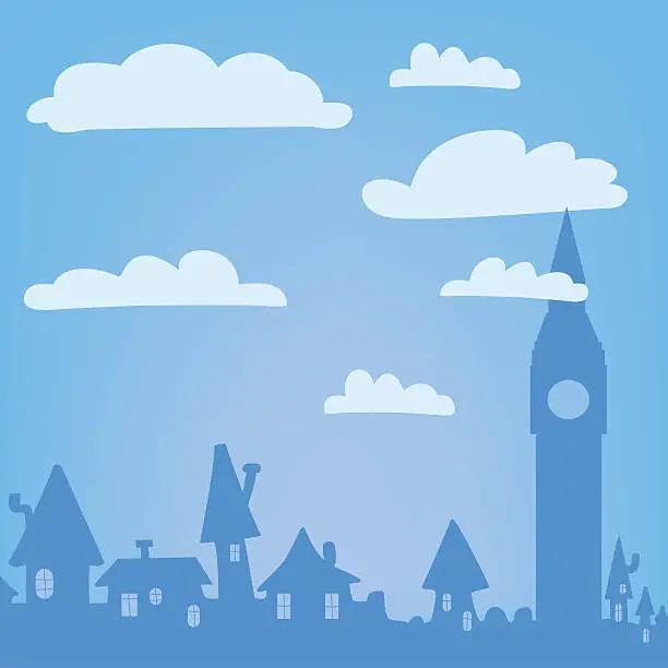 Vector illustration of Vector city background. London