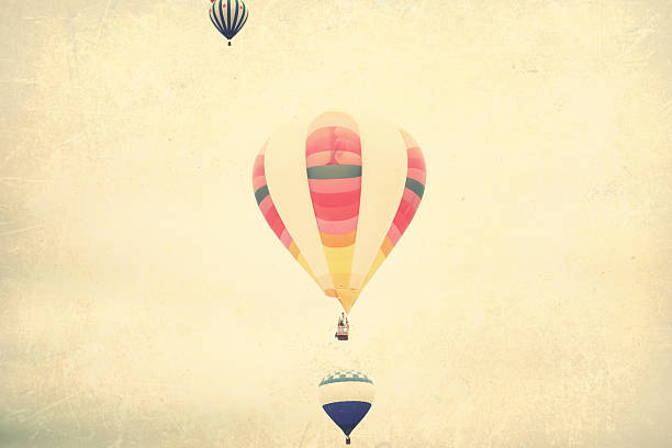 istock Colorful hot air balloons in flight 500754104