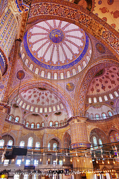 istock Blue mosque interior in Istanbul Turkey 500755014