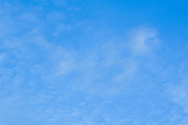 Crystal Clear Blue Sky and Cloudscape stock photo