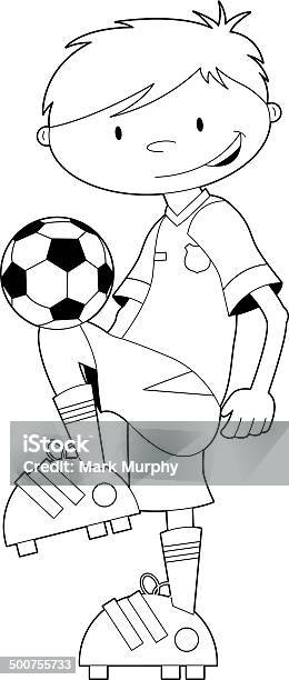 Schwarz Und Weiß Fußballfootballspieler Stock Vektor Art und mehr Bilder von Charakterkopf - Charakterkopf, Comic - Kunstwerk, Cool und Lässig