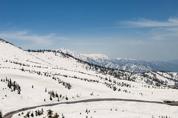 istock Road between Snow wall at Tateyama Kurobe Alpine Route 500755801