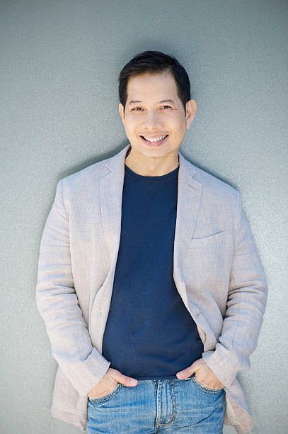 istock Casual asian man smiling 500756199