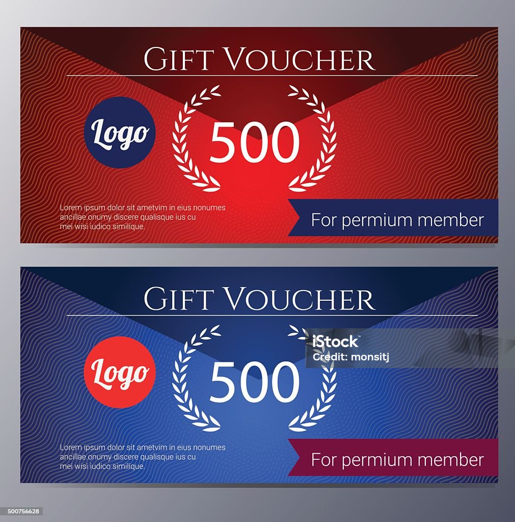 Flyer Hadiah Program Ilustrasi Vektor Template Voucher Hadiah Ilustrasi Stok - Unduh Gambar ...