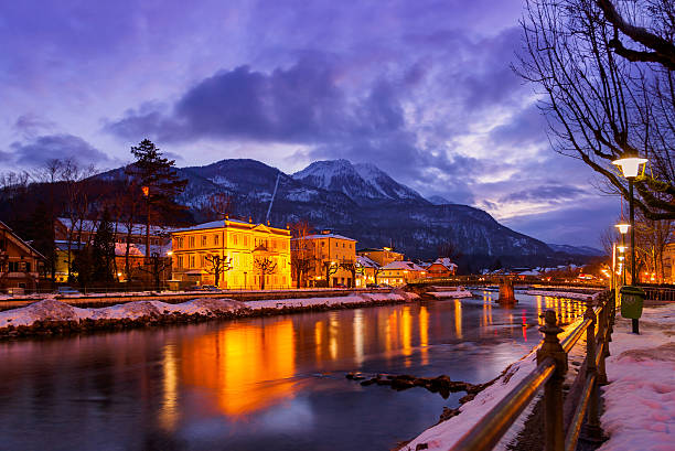 istock Spa resort Bad Ischl Austria at sunset 500758352