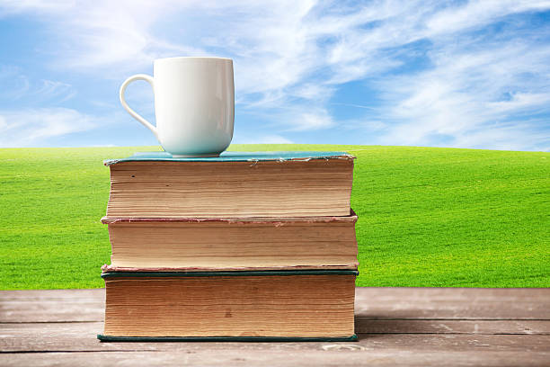 istock Old Books And Coffee Cup At Nature 500759106