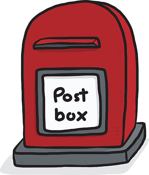 Post Box Cartoon Stock Illustration - Download Image Now - Art, Art And  Craft, Black Color - iStock