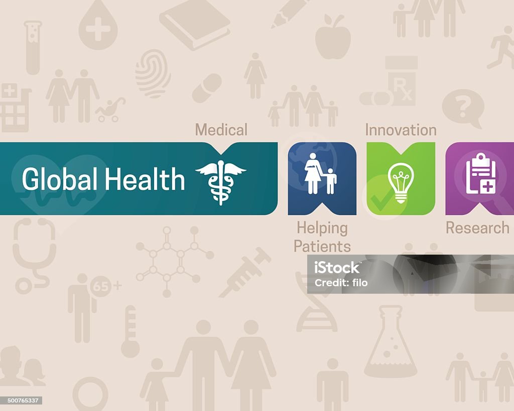 Fitness-Hintergrund - Lizenzfrei Globale Gesundheit Vektorgrafik