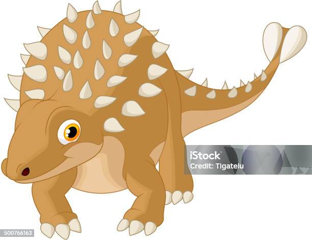 Cute Ankylosaurus Cartoon Stock Illustration - Download Image Now - Ankylosaurus, Cartoon, Ancient