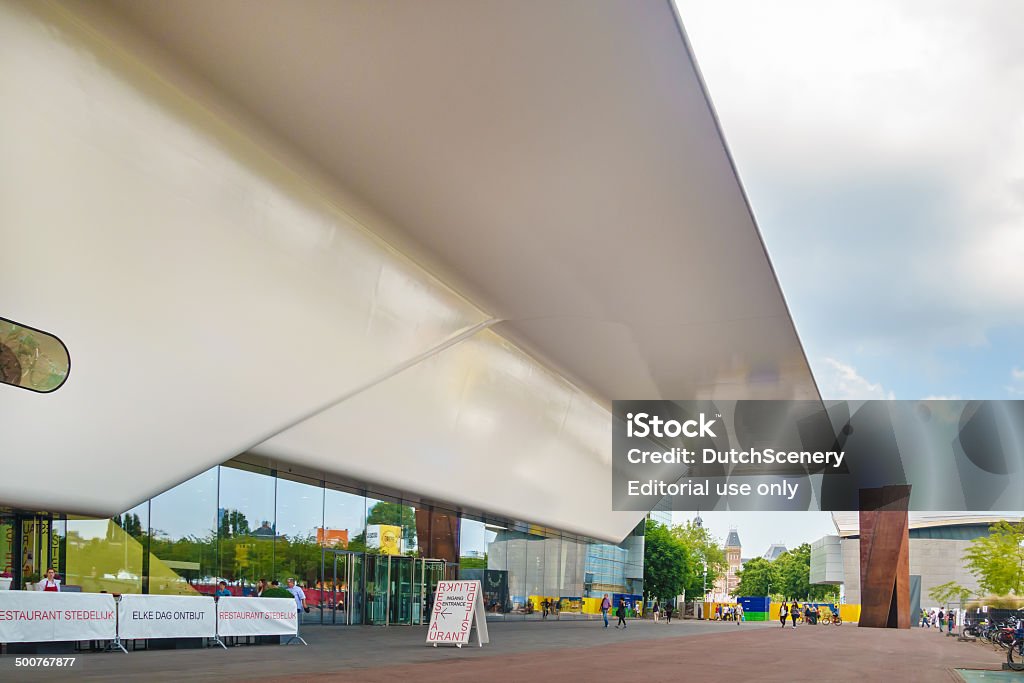 Entrance of the famous Stedelijk Musem in Amsterdam Amsterdam, The Netherlands - June 26, 2014: Entrance of the famous Stedelijk Musem in Amsterdam located in the museum park, The Netherlands Museum Stock Photo