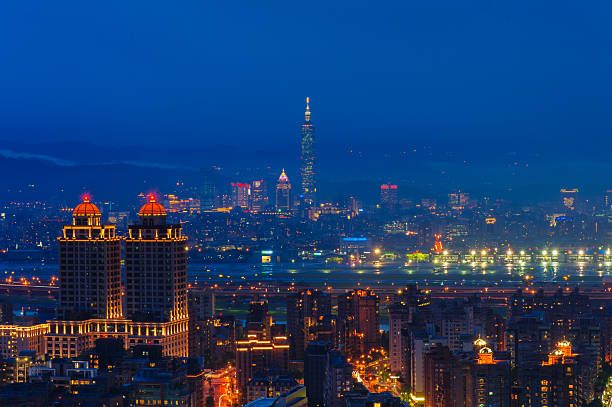 istock Skyline of Taipei city 500768903