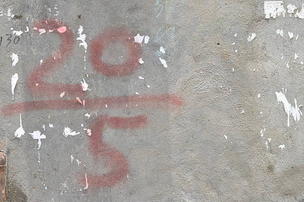 istock The old Numbers on the wall 500769053