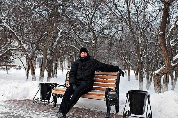 istock Russian winter. -40, the brave man 500770033