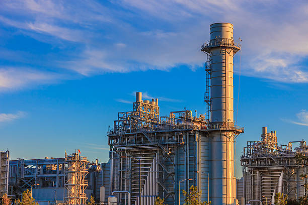 istock Natural gas fired turbine power station,CA 500771104