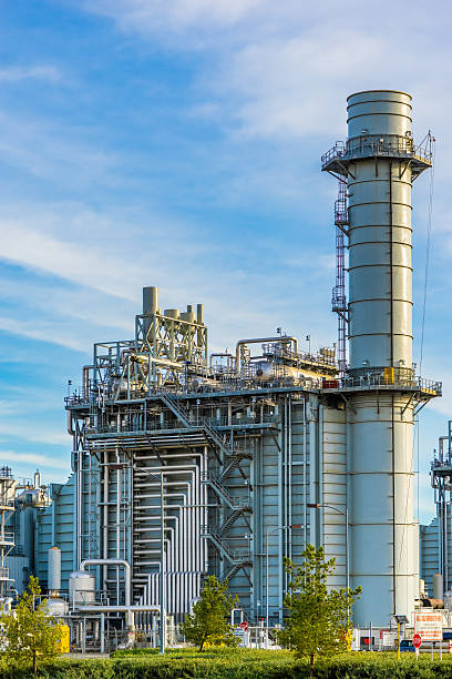 istock Natural gas fired turbine power station,CA 500771156